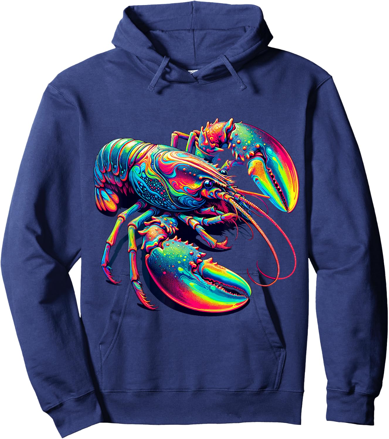 Paint Art Lobster Lobsters Hoodie - Hoodie | Navy