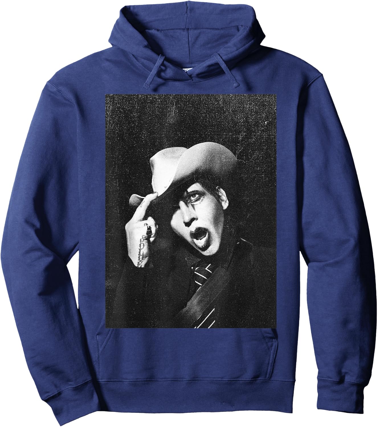 Marilyn Manson - Cowboy , black Hoodie - Hoodie | Navy