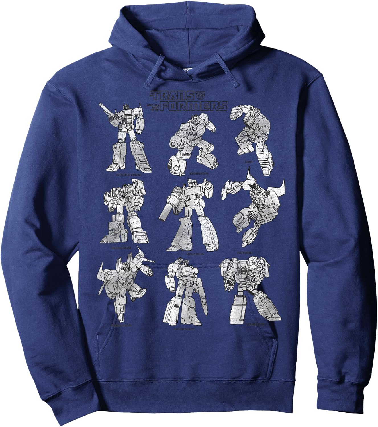 Transformers Autobots Textbook Sketches Stack Hoodie - Hoodie | Navy