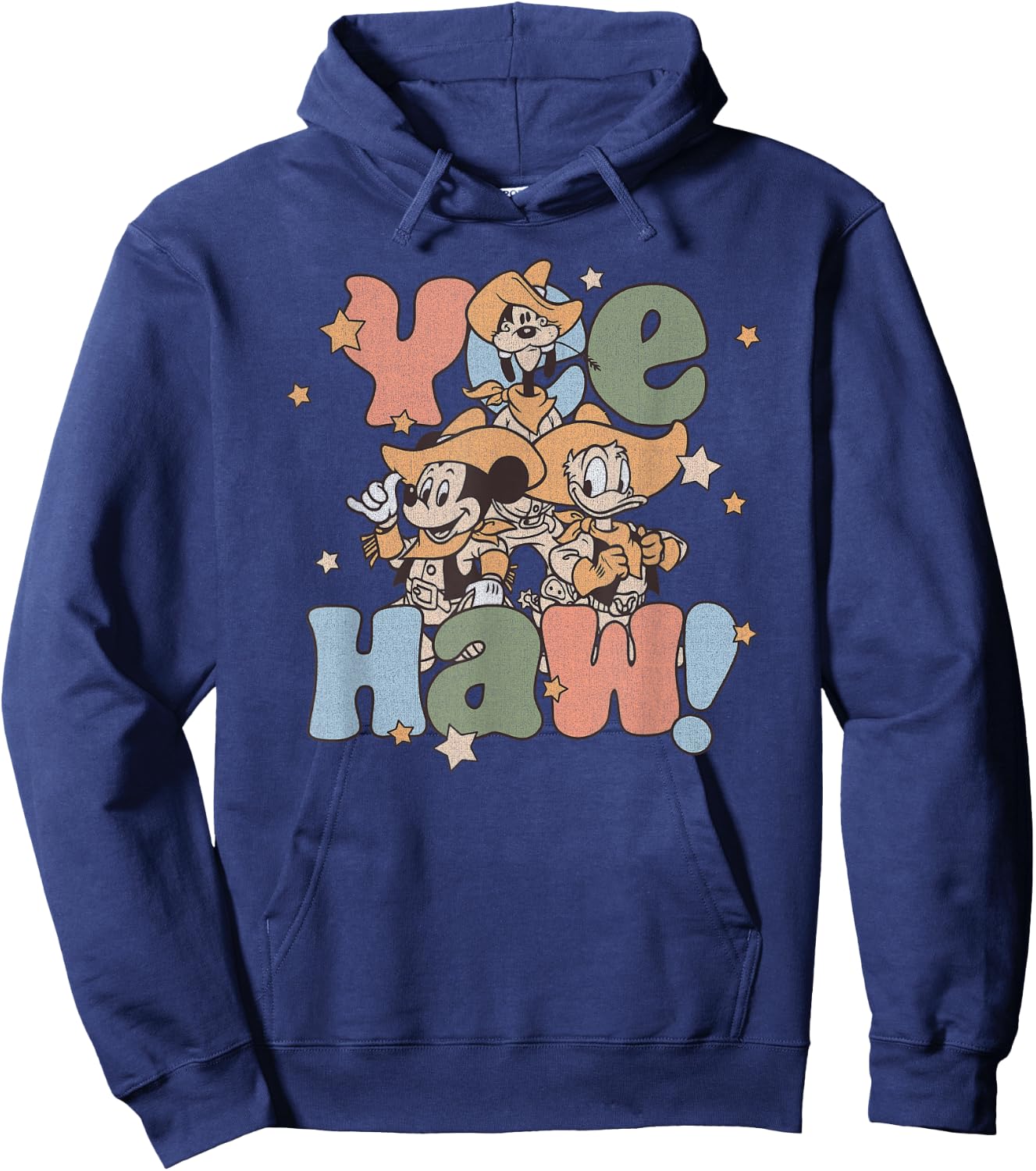 Disney Mickey & Friends 4th Of July Yee Haw! Group Shot Hoodie - Hoodie | Navy
