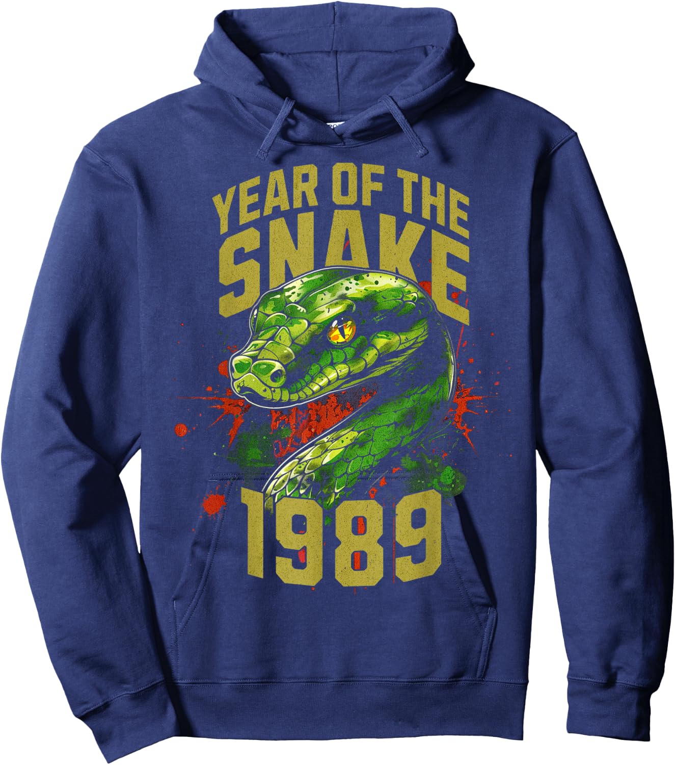 Born in 1989 Year of the Snake Chinese Zodiac Sign Hoodie - Hoodie | Navy