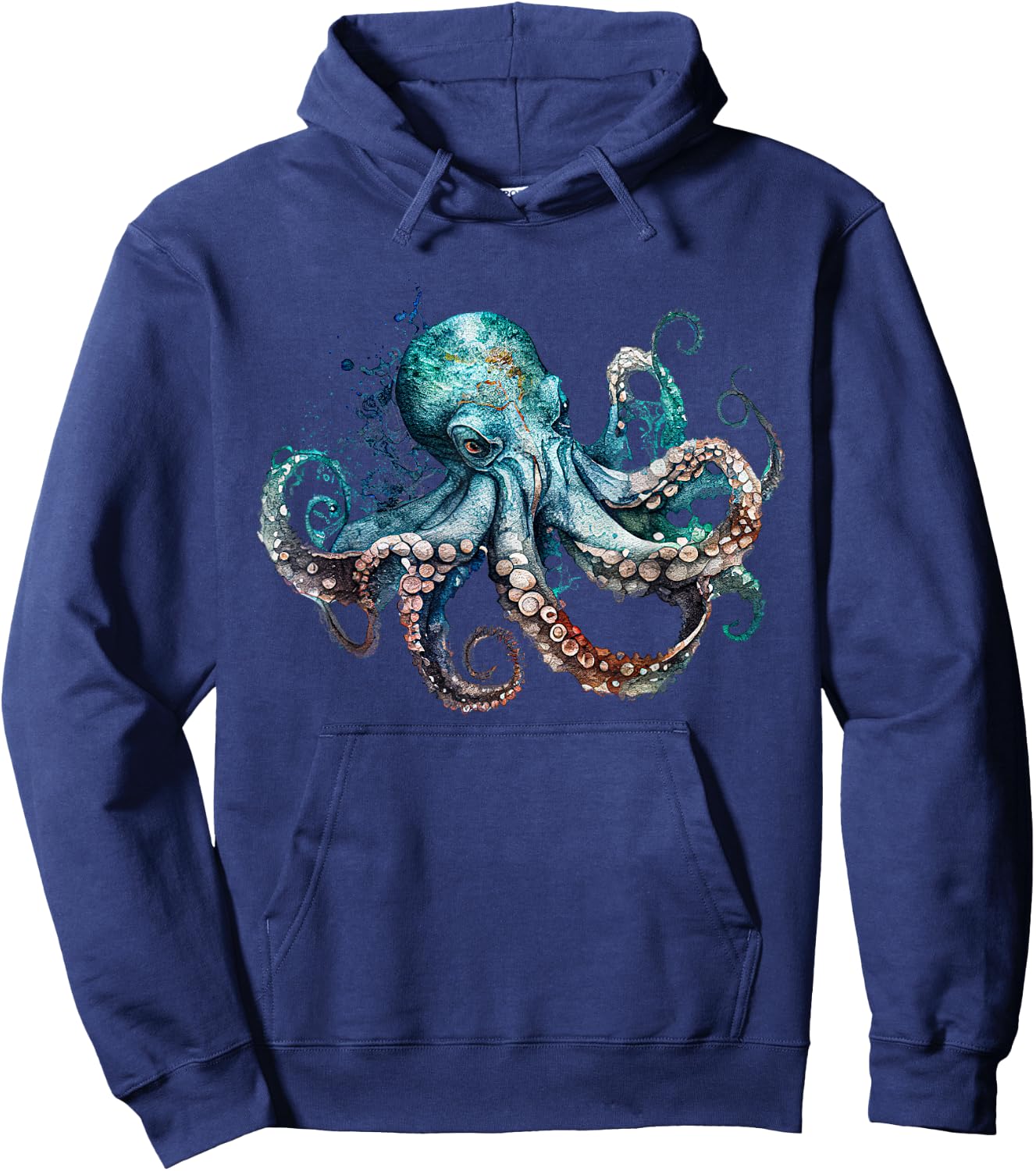 Funny octopus Ocean Zoology Teuthology biologists sailing Hoodie - Hoodie | Navy