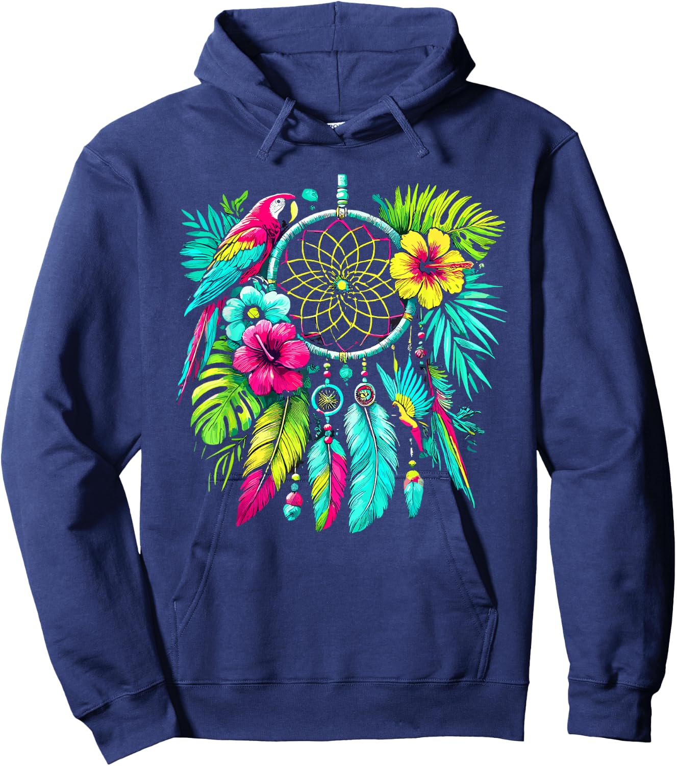 Surreal Dream Catcher Bohemian Spiritual festival fashion Hoodie - Hoodie | Navy