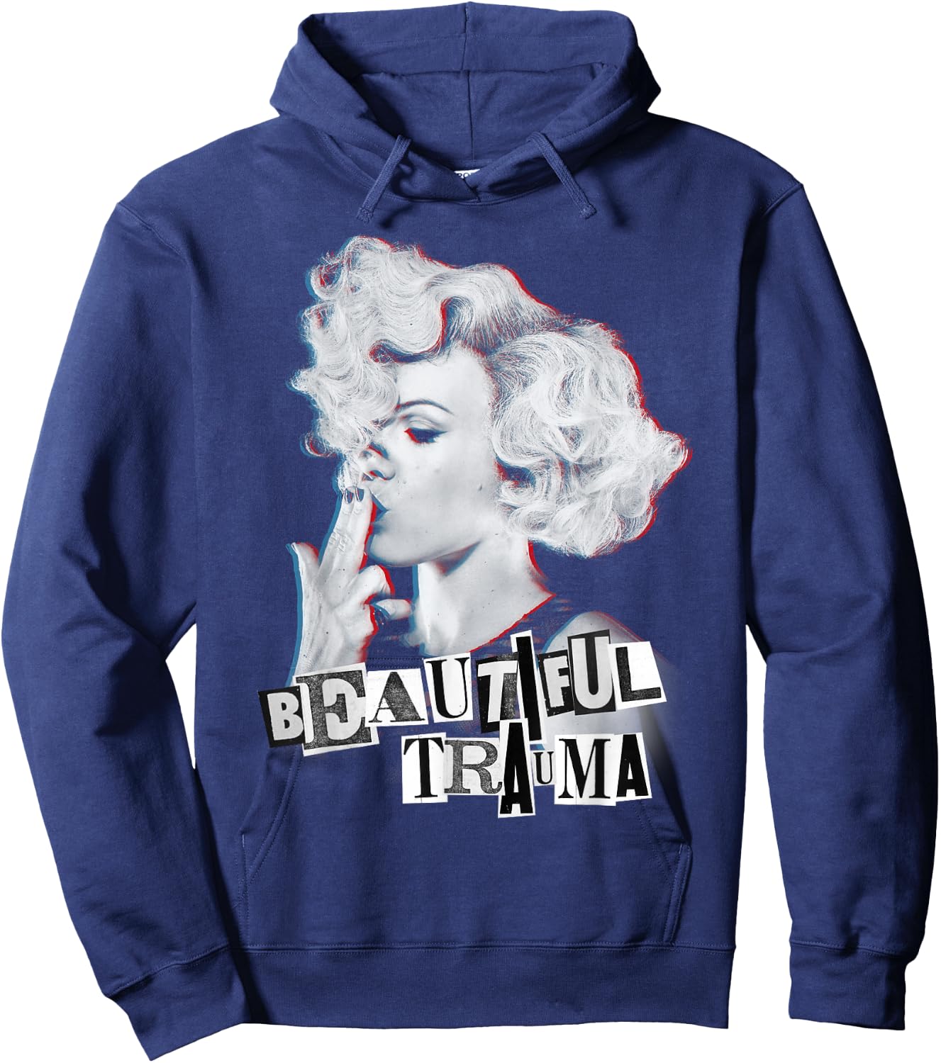 P! NK Beautiful Trauma , Black, S Hoodie - Hoodie | Navy