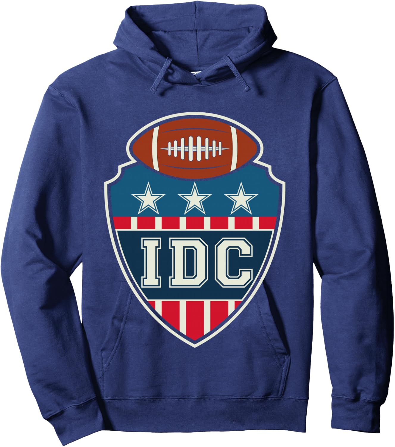 IDC American Football Lover Retro Hoodie - Hoodie | Navy