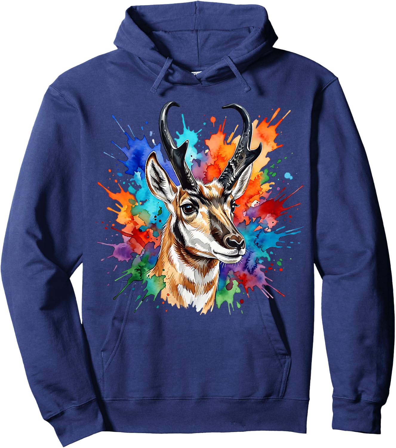 Pronghorn Antelope Hoodie - Hoodie | Navy