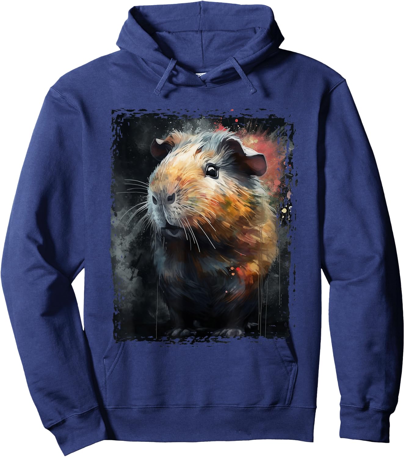 Guinea Pig Shirt Furry Potato Watercolor Guinea Pig Funny Hoodie - Hoodie | Navy