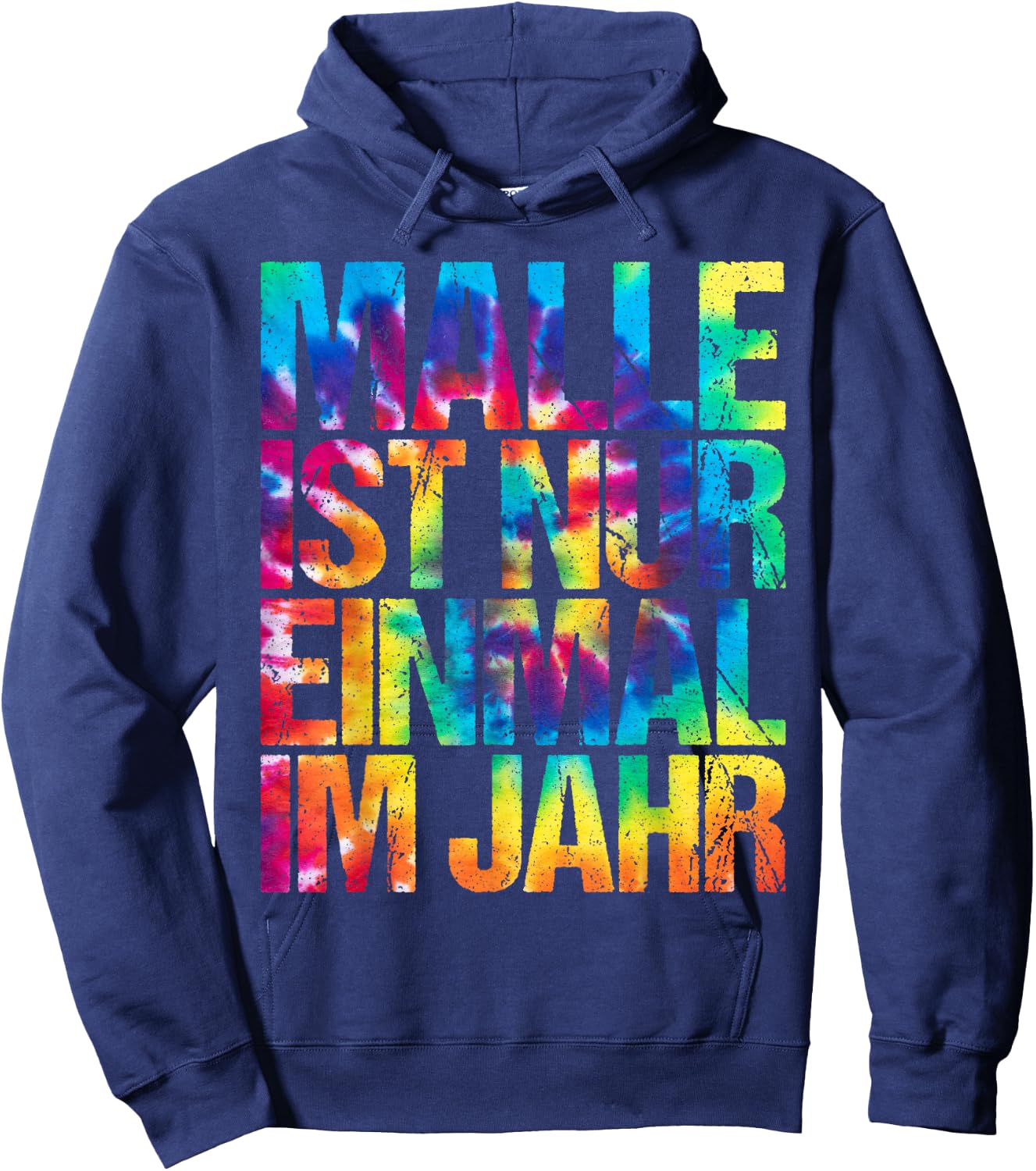 Malle ist nur einmal im Jahr , black Hoodie - Hoodie | Navy