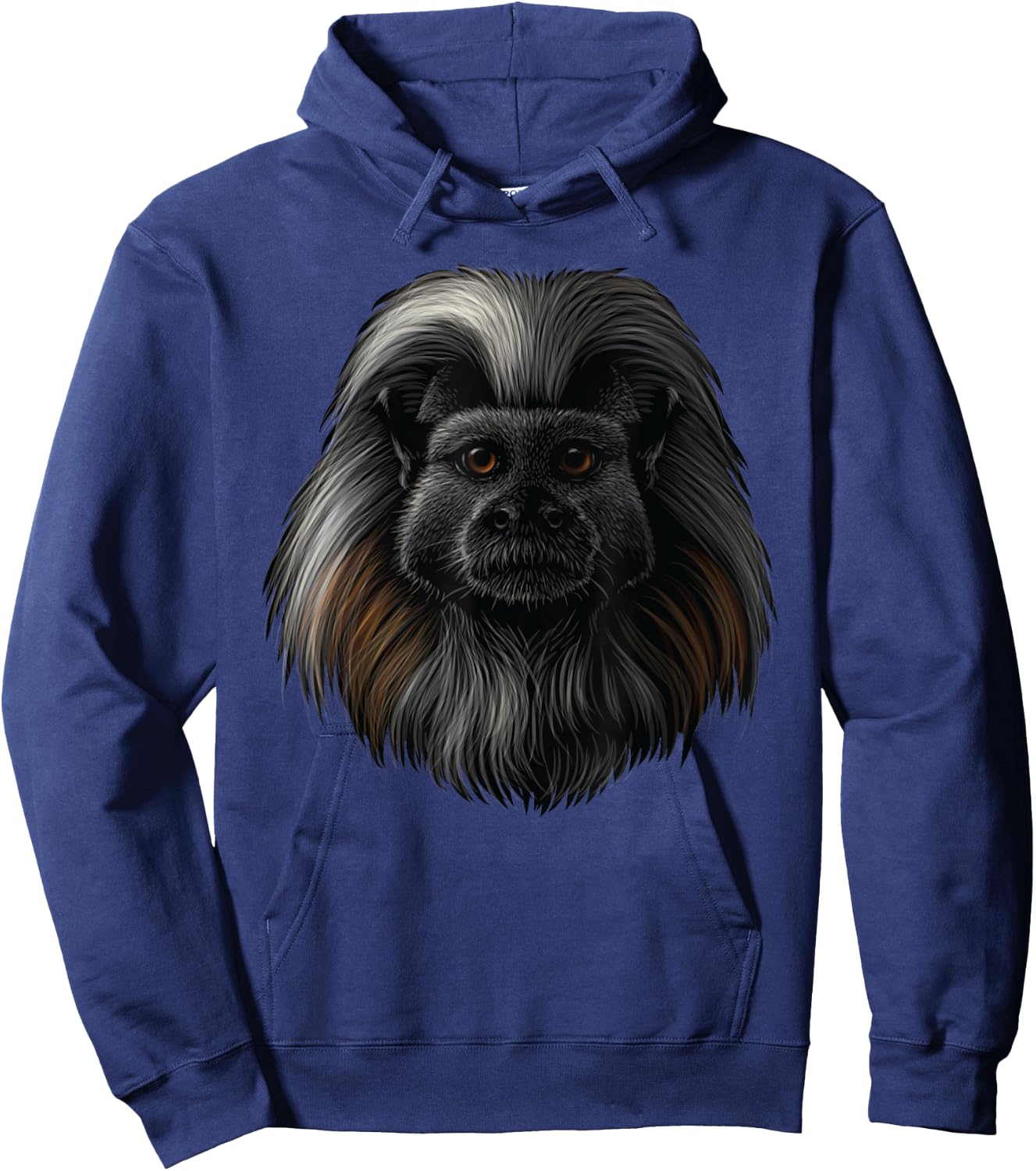 realistic Cotton top tamarin marmoset monkey art for lovers Hoodie - Hoodie | Navy