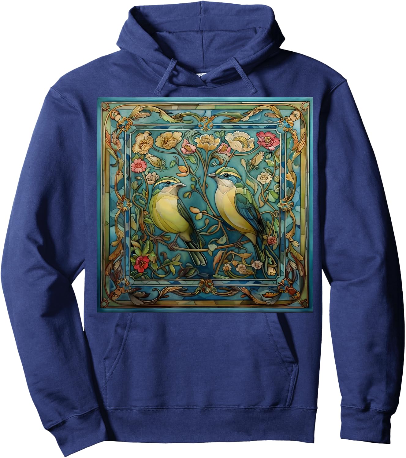 Romantische Vögel im Jugendstil Hoodie - Hoodie | Navy