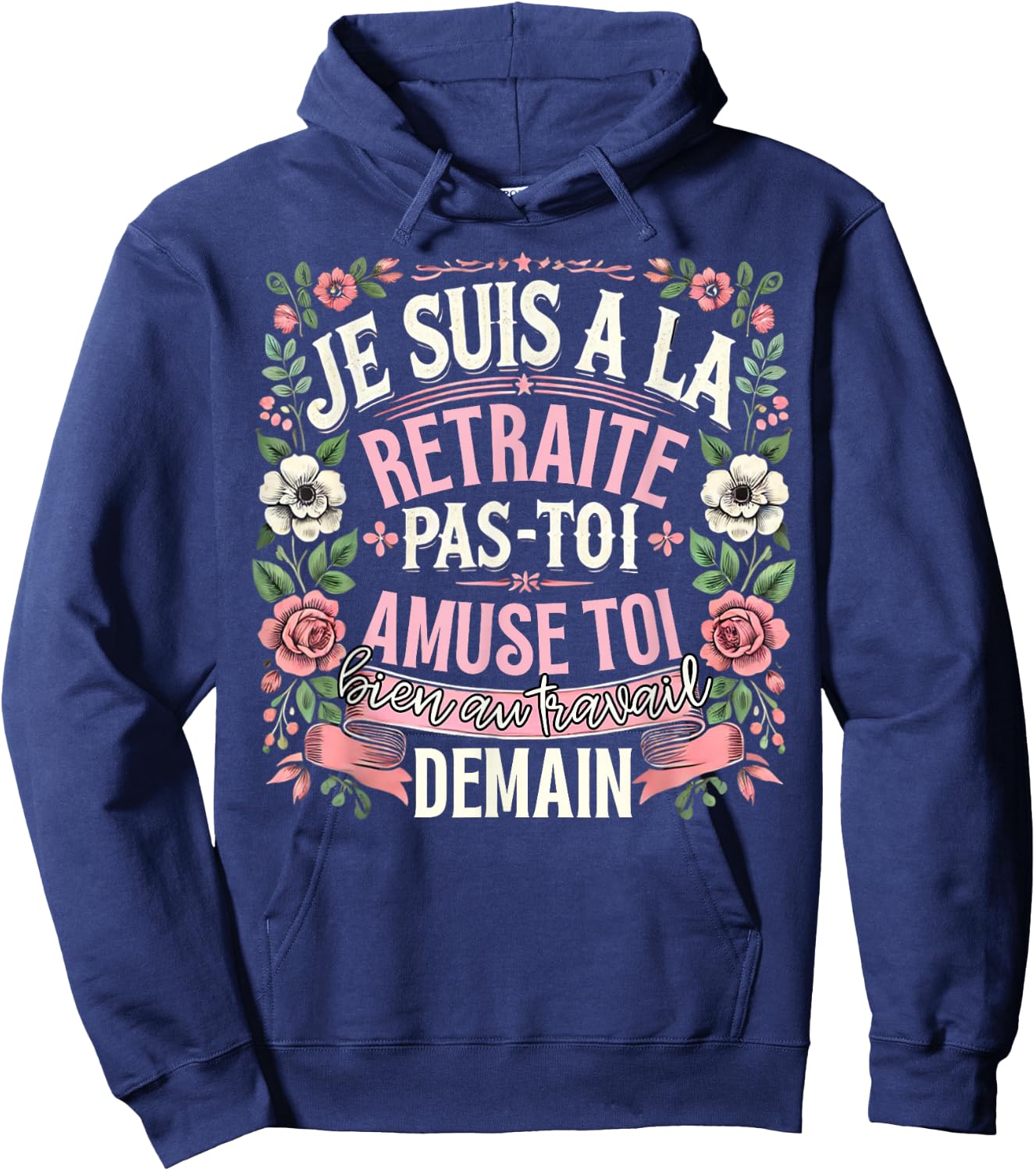 Retirement 2025 Women Retired 2025 , Black, S Hoodie - Hoodie | Navy