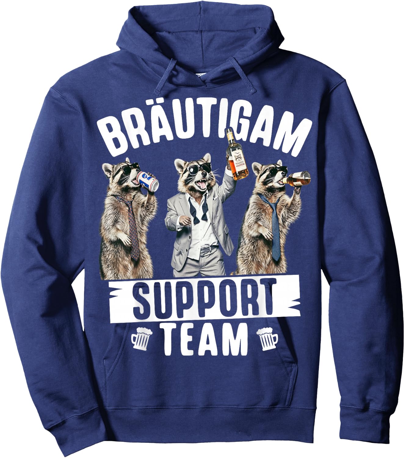 Junggesellenabschied Männer JGA Poltern Polterabend Hoodie - Hoodie | Navy