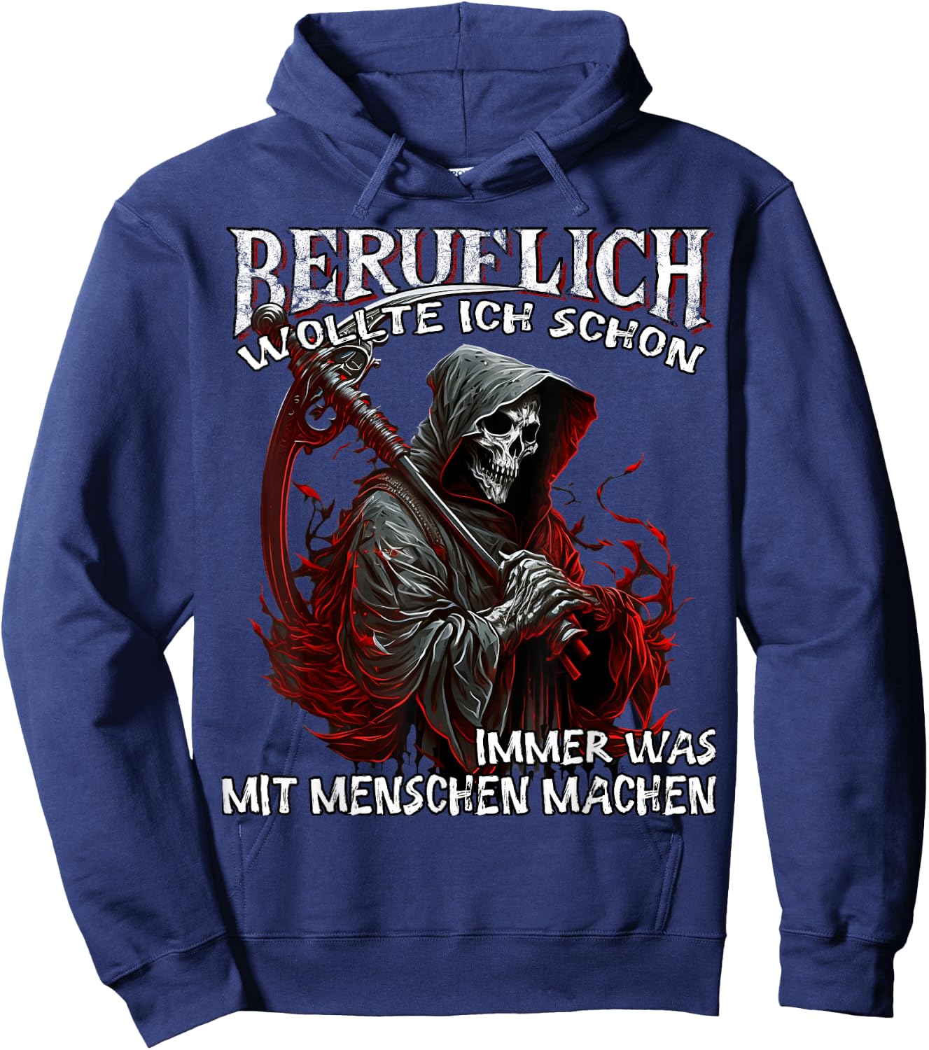 Beruflich wollte ich Schon Immer was mit Menschen Machen Hoodie - Hoodie | Navy