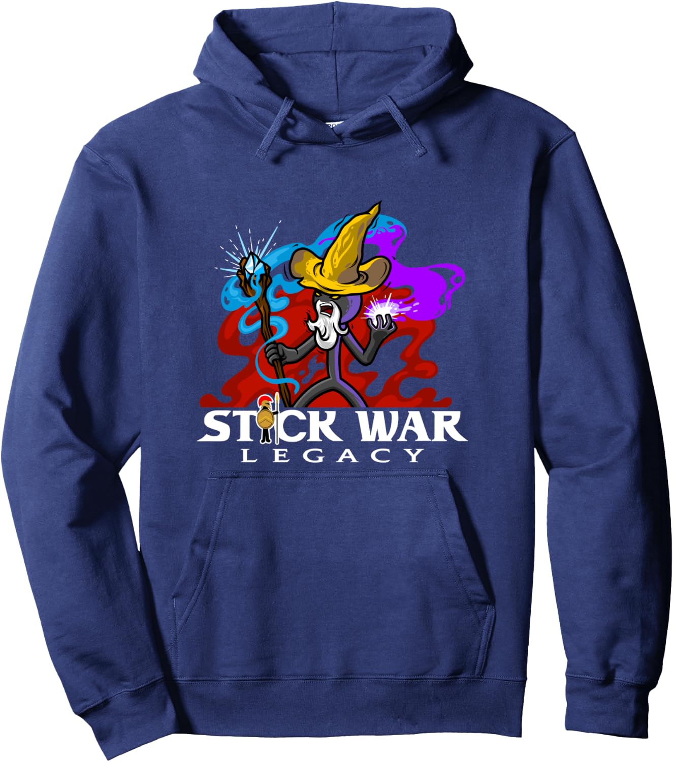 Stick War: Legacy - Magikill on Dark Long Hoodie - Hoodie | Navy