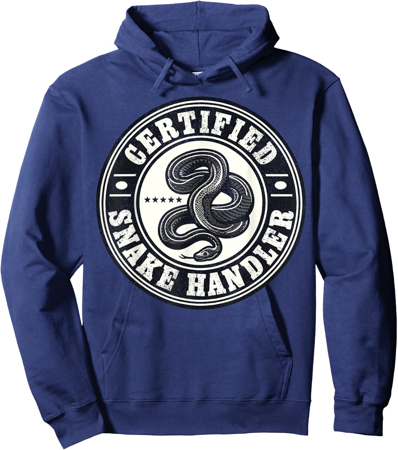 Certified Snake Handler I Snake Hoodie - Hoodie | Navy