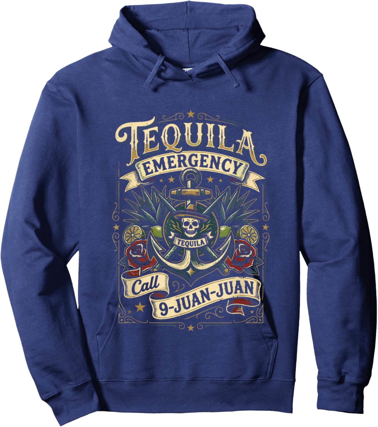 Tequila Emergency Call 9-Juan-Juan Juan Juan Cinco De Mayo Hoodie - Hoodie | Navy