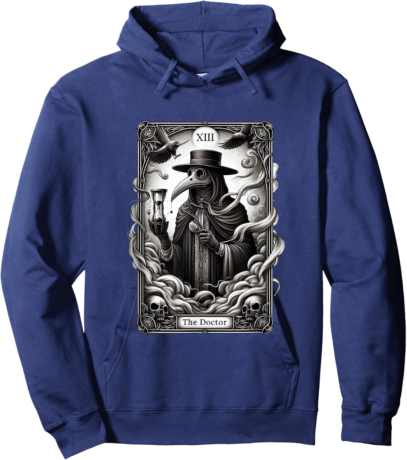 Steampunk Plague Doctor Gothic Style Plague Doctor Hoodie - Hoodie | Navy