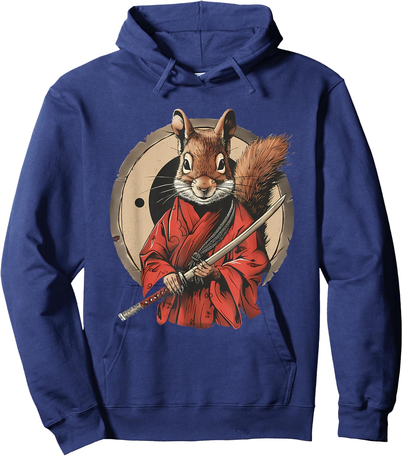 Samurai Squirrel Samurai Artwork Japanese Ninja Squirrel Hoodie - Hoodie | Navy