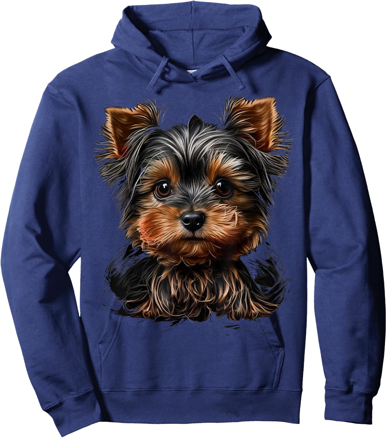 Cute Yorkshire Terrier Dog on Yorkshire Terrier Lover Women Kids Hoodie - Hoodie | Navy