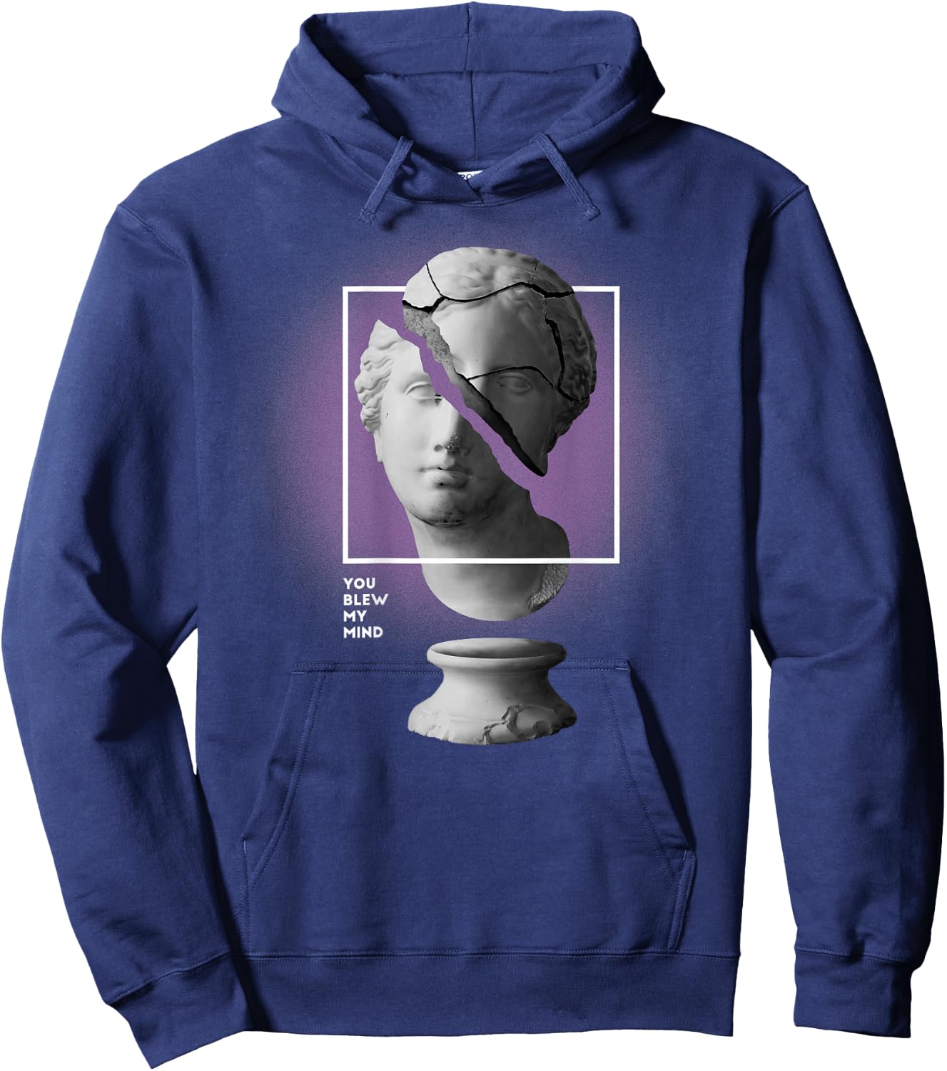 Backprint: Techno Musik Outfit oder EDM Party Raver Festival Hoodie - Hoodie | Navy
