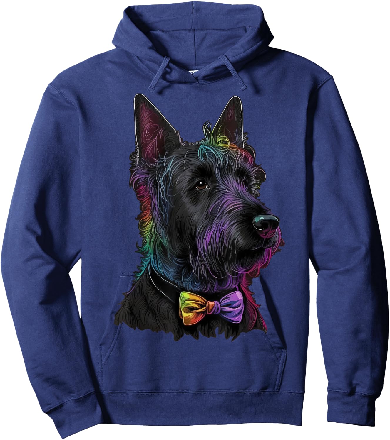 Cute Scottish Terrier Dog on Scottie Lover Women Kids Hoodie - Hoodie | Navy