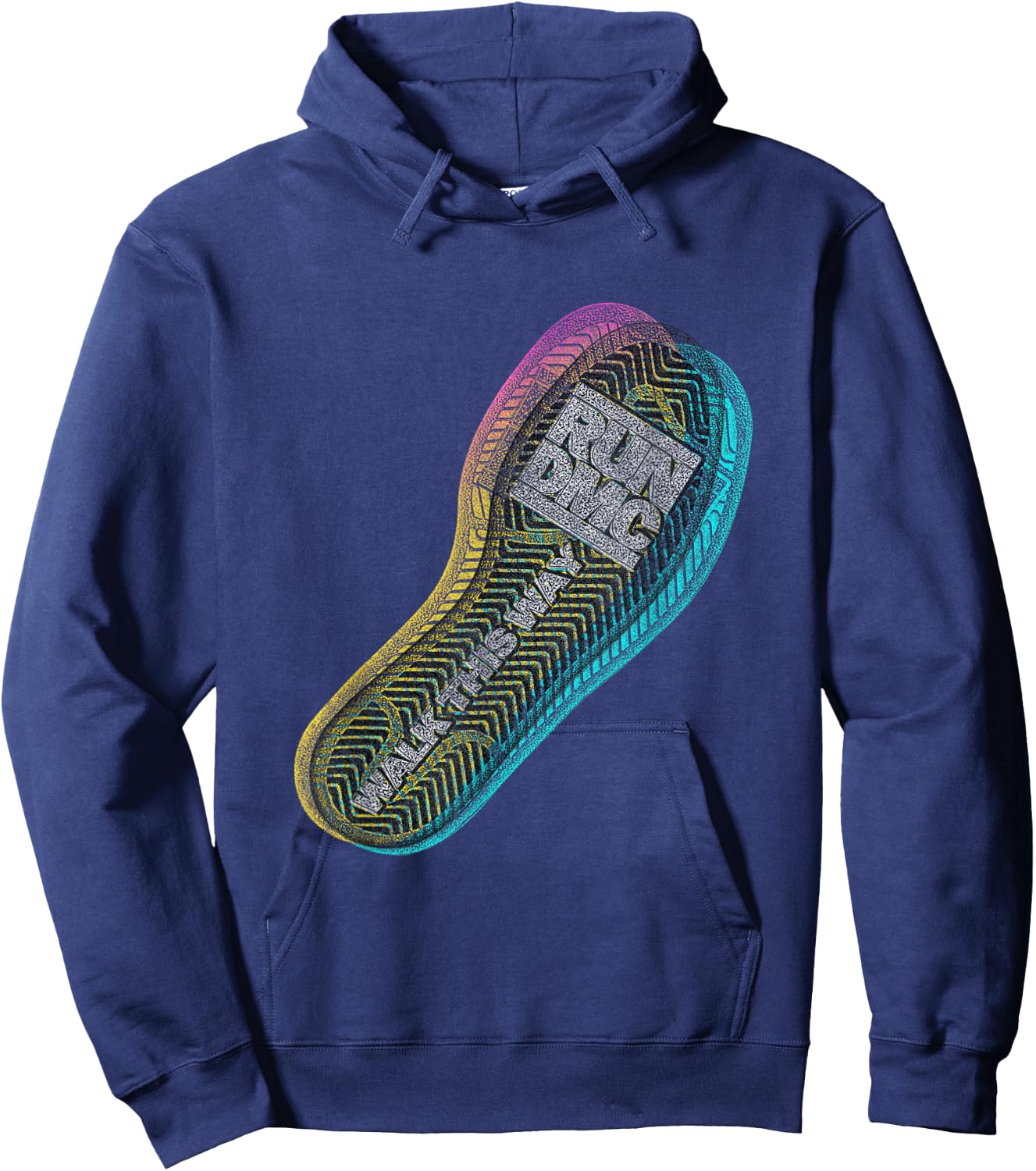 RUN DMC Walk This Way Hoodie - Hoodie | Navy