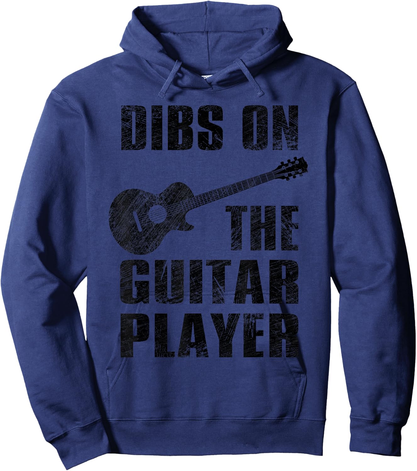 Dibs On The Guitar Player Funny Guitarist Lover Hoodie - Hoodie | Navy
