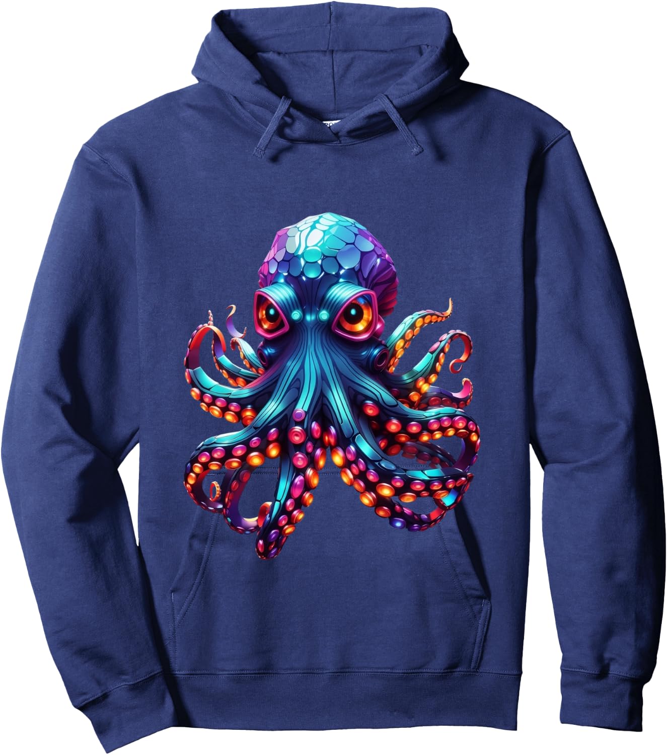 Glowing Octopus Hoodie - Hoodie | Navy