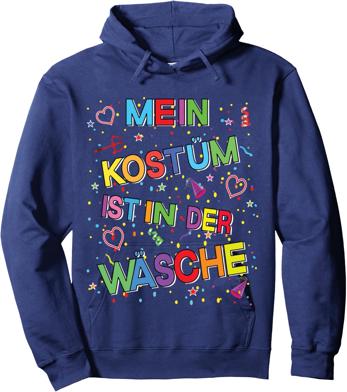 Carnival Costume My Costume is in the Laundry Fancy Dress Shirt, black Hoodie - Hoodie | Navy