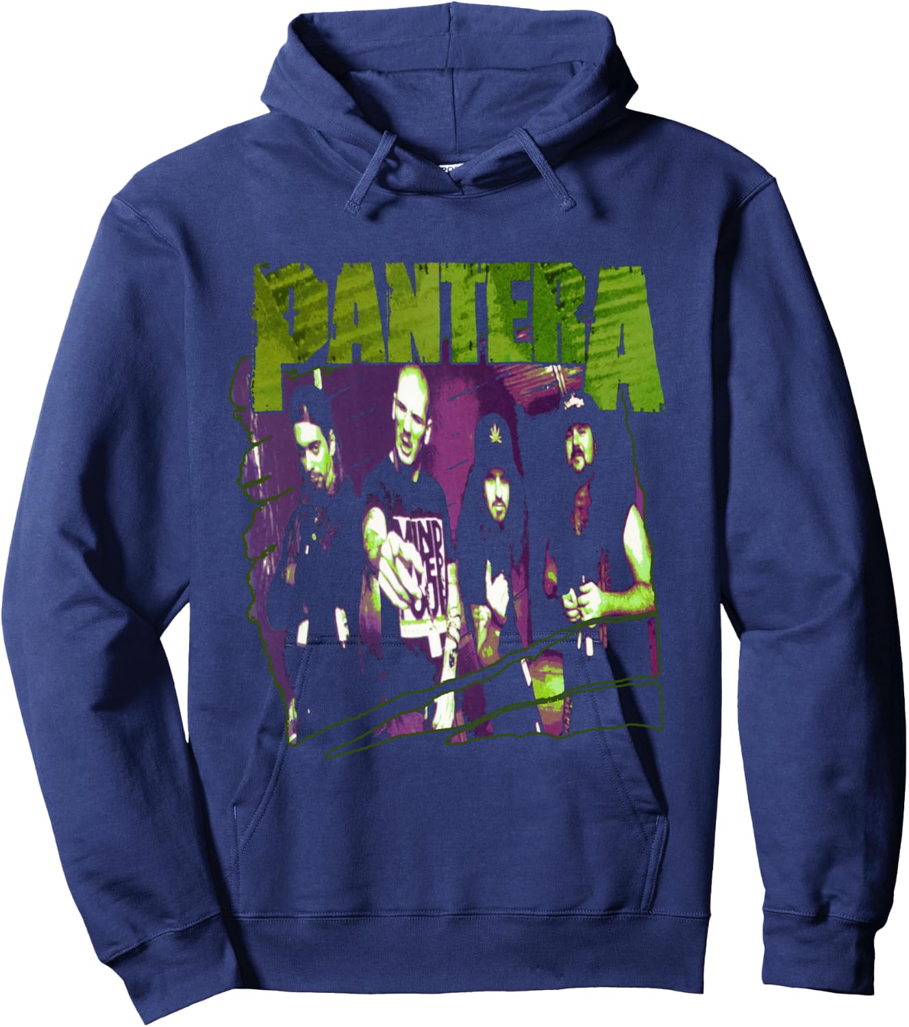 Pantera Offizielle Vintage-Skizze Langarmshirt Hoodie - Hoodie | Navy