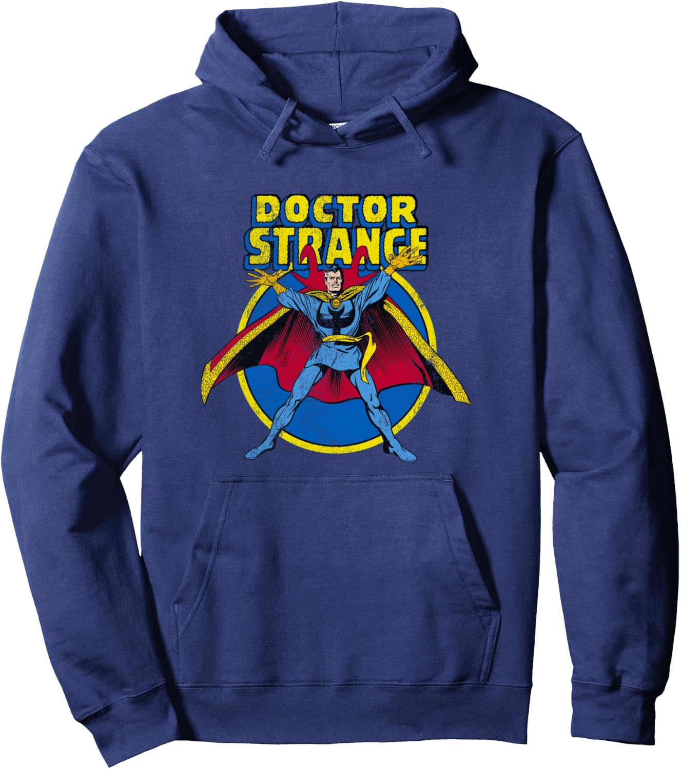 Marvel Comics Retro Doctor Strange Vintage Sorcerer Logo Hoodie - Hoodie | Navy