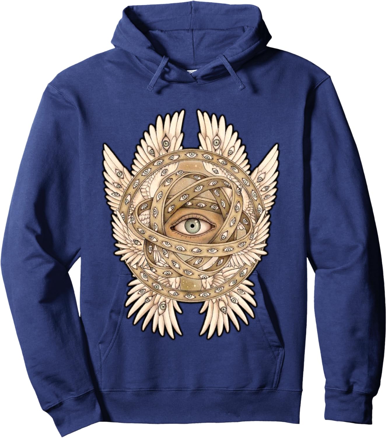Ophanim Angel Seraphim Angelic Biblical Ezekiel Hoodie - Hoodie | Navy