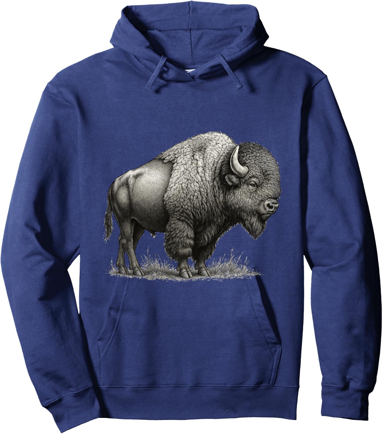 Bison American Buffalo Hoodie - Hoodie | Navy