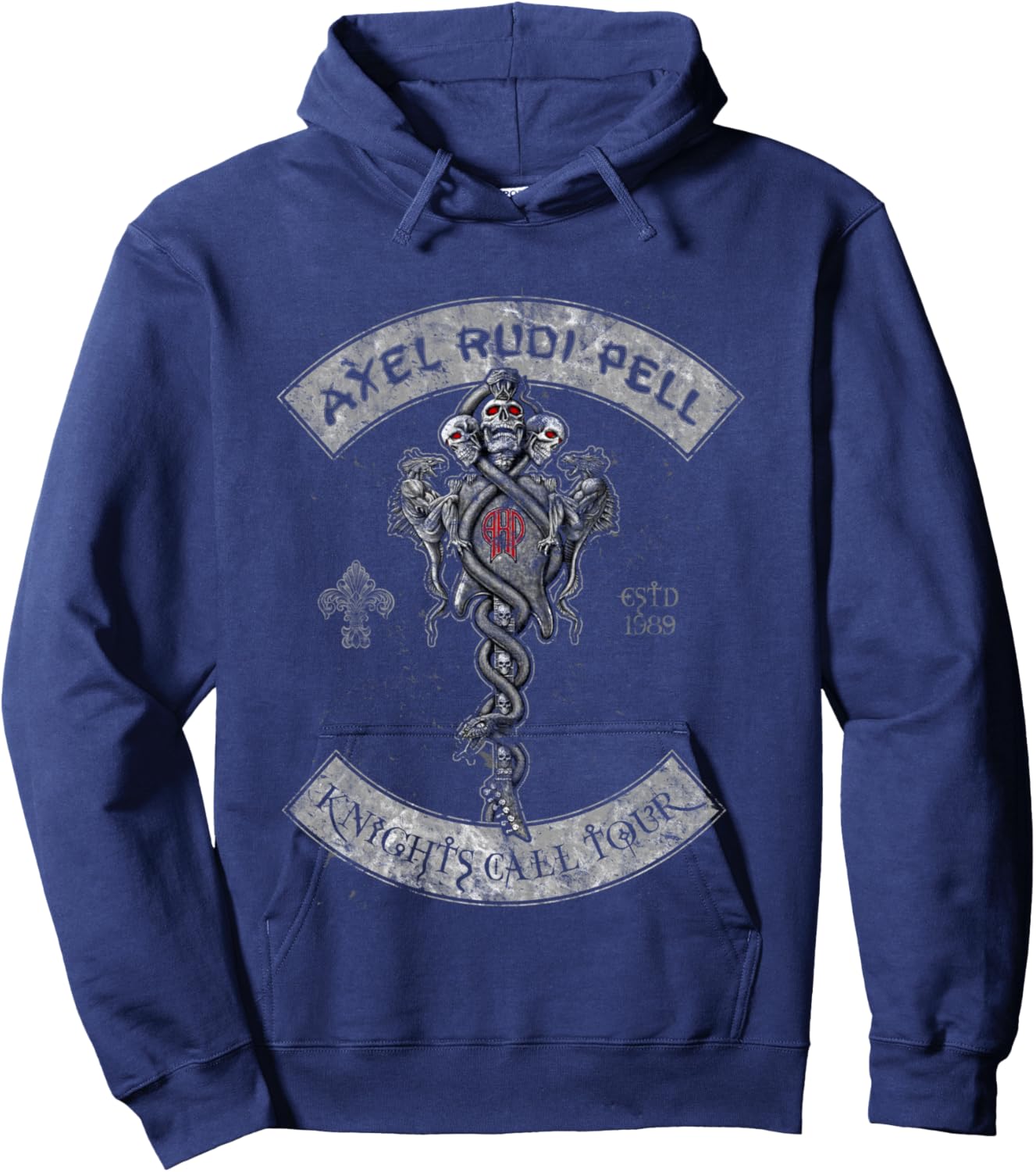Axel Rudi Pell Tour 2018 Biker Shirt Black Hoodie - Hoodie | Navy