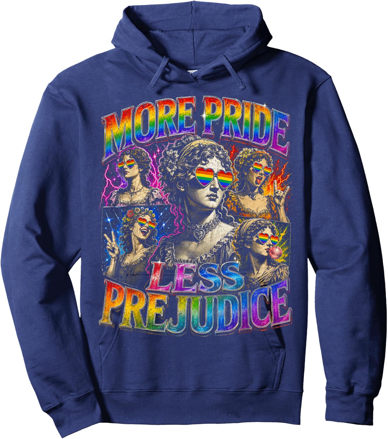 T-Shirt Hoodie - Hoodie | Navy