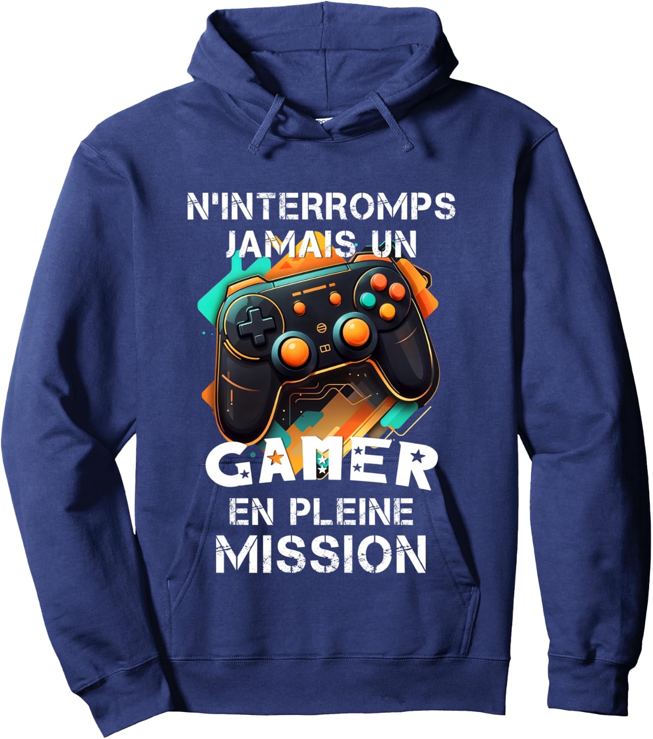 Gamer geek addicted to video games teen gaming console humor , Black, S Hoodie - Hoodie | Navy