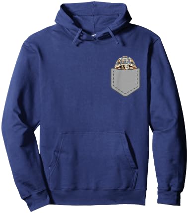 Funny Leopard Tortoise Reptile In Your Pocket Hoodie - Hoodie | Navy
