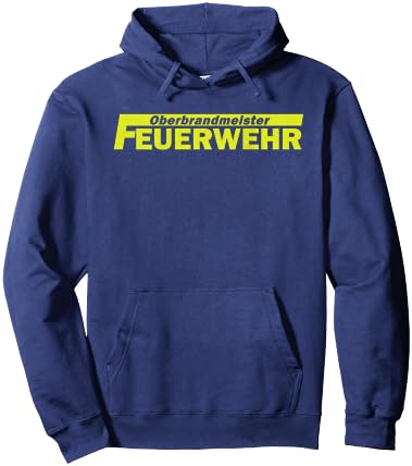 Oberbrandmeister Schriftzug auf dem Rücken - Feuerwehr Hoodie - Hoodie | Navy