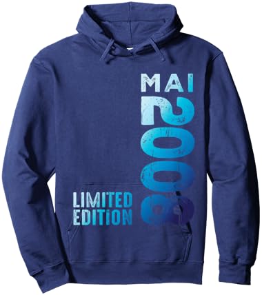 Mai 2008 Legendär Seit Mai 2008 Geburtstag Retro Hoodie - Hoodie | Navy