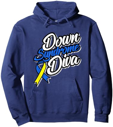 Down Syndrome Awareness Shirts Special Support Diva Perfect Hoodie - Hoodie | Navy