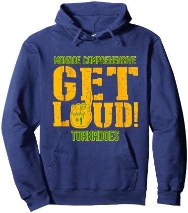 Monroe Comprehensive High School GET LOUD Tornadoes Hoodie - Hoodie | Navy