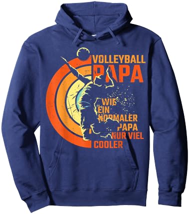 Volleyball Papa Nur Cooler Vater Volleyballspieler Vatertag Hoodie - Hoodie | Navy