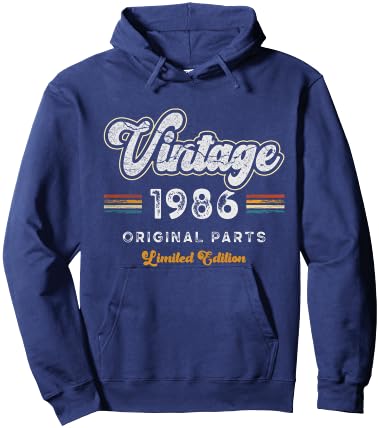 Vintage 1986 Original Teile Limited Edition 40. Geburtstag Hoodie - Hoodie | Navy