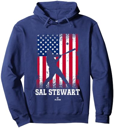 American Flag Swing Sal Stewart Prospect Baseball Fan Gear Hoodie - Hoodie | Navy