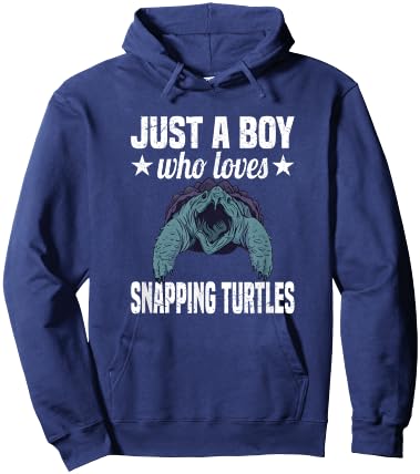 Alligator Snapping Turtle Boy Father Pet Turtle Reptile Fun Hoodie - Hoodie | Navy