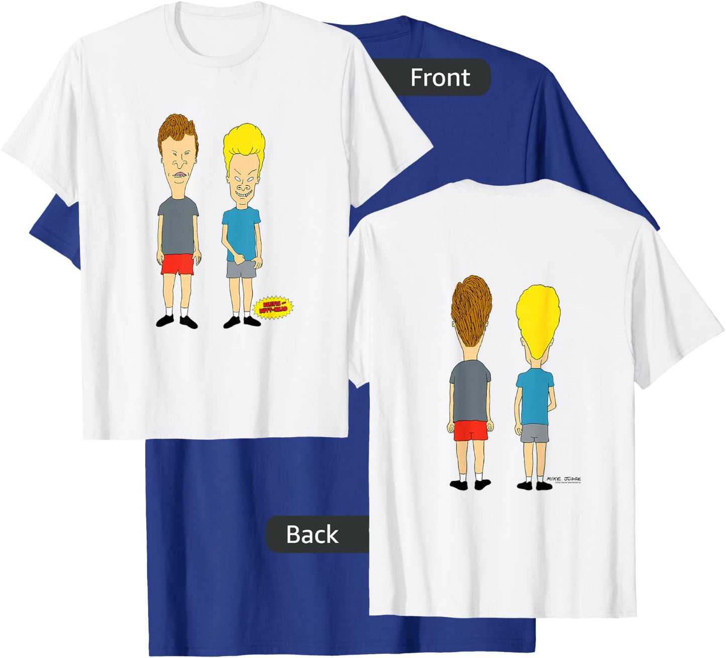 Beavis and Butt-Head Front and Back T-Shirt - T-Shirt | Royal