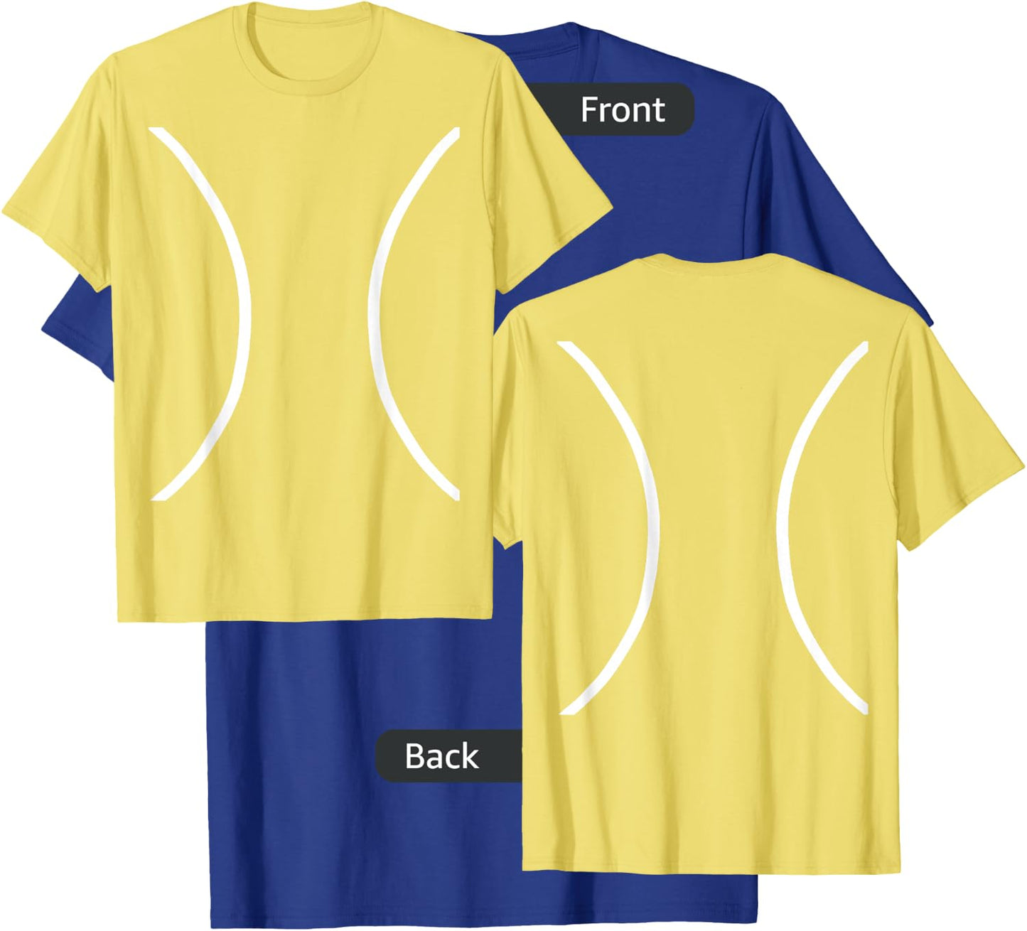 Tennis Ball Lines Halloween Costume Funny Sport Playing T-Shirt - T-Shirt | Royal