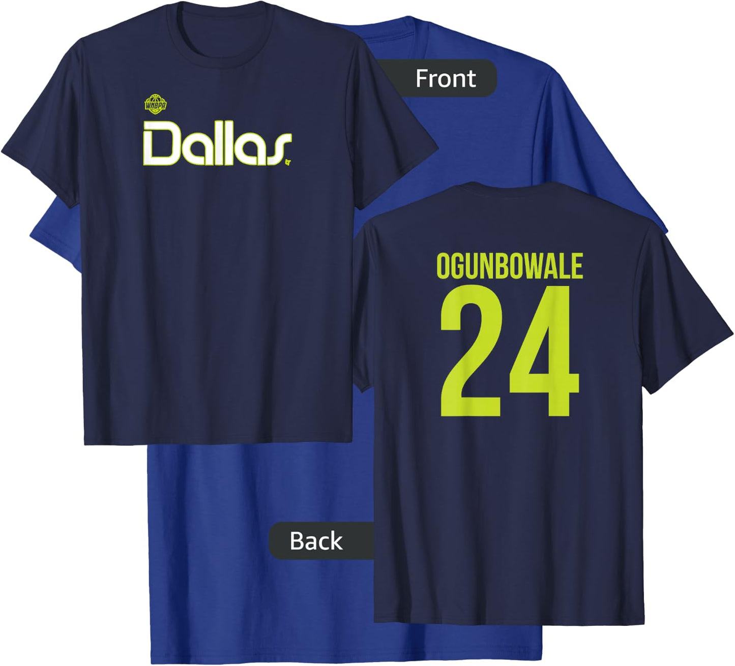 Arike Ogunbowale 24 - Number on Back - Dallas Basketball T-Shirt - T-Shirt | Royal