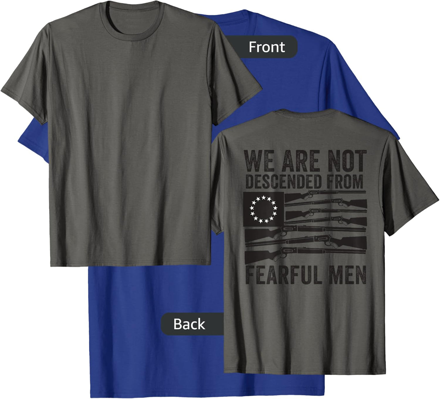 (print on back) We Are Not Descended From Fearful Men Betsy T-Shirt - T-Shirt | Royal