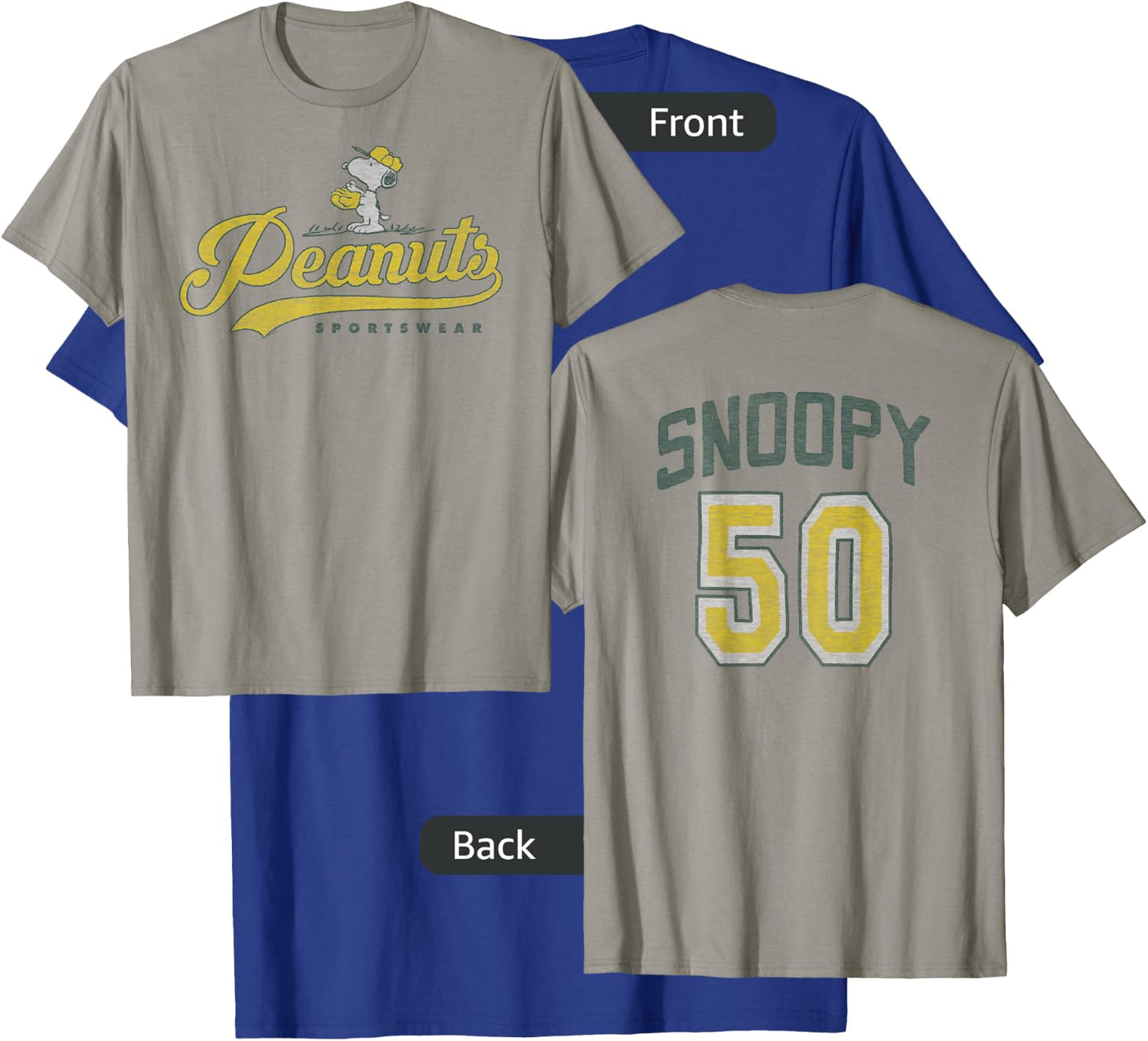 Peanuts Sportswear Snoopy #50 T-Shirt - T-Shirt | Royal